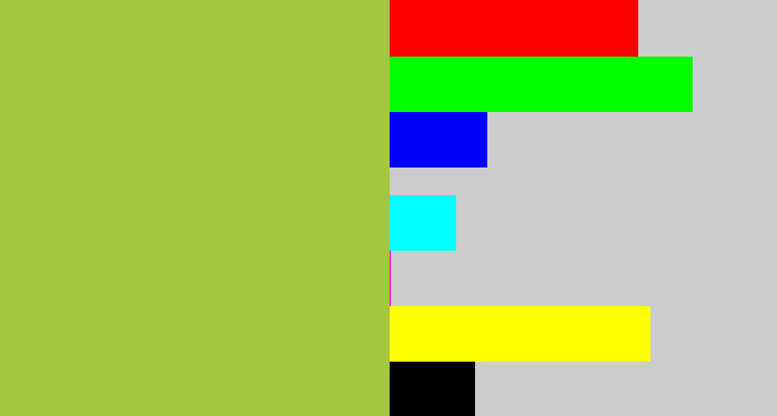 Hex color #a4c641 - booger