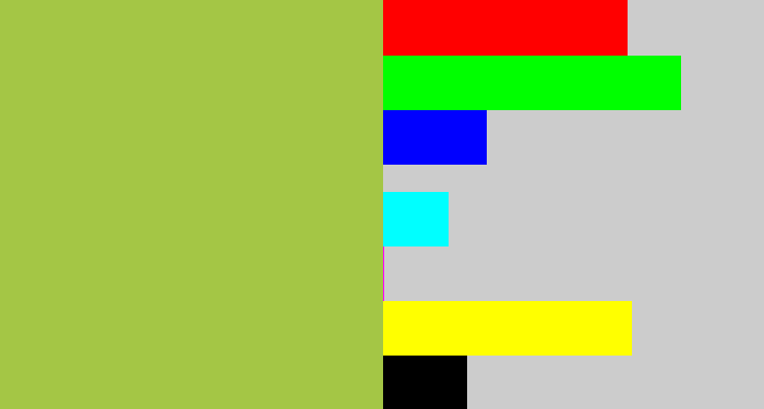 Hex color #a4c645 - booger