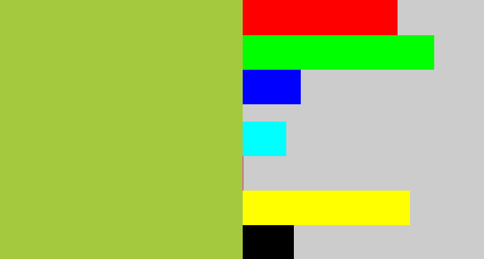 Hex color #a4c93e - booger