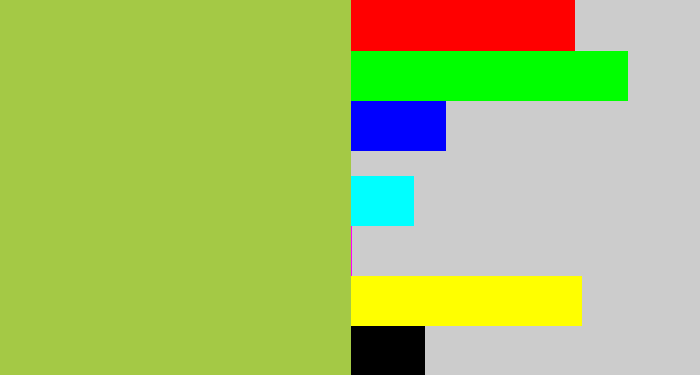 Hex color #a4c945 - booger