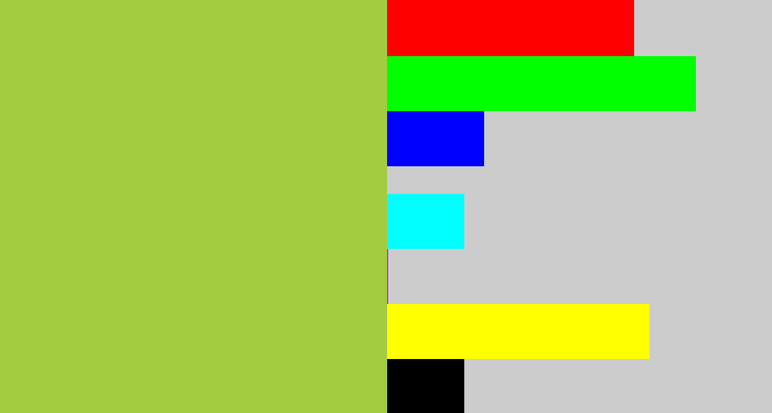 Hex color #a4cc41 - booger