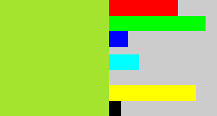 Hex color #a4e32e - kiwi