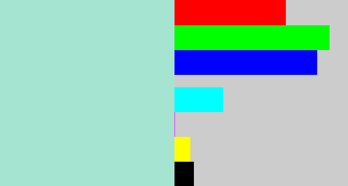 Hex color #a4e4d0 - pale turquoise