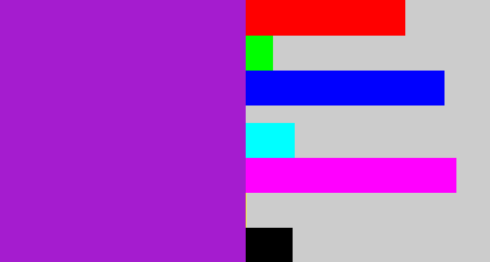 Hex color #a51ccf - barney