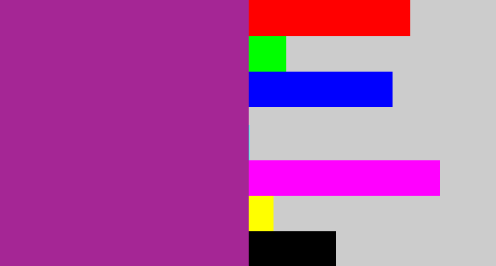 Hex color #a52695 - warm purple