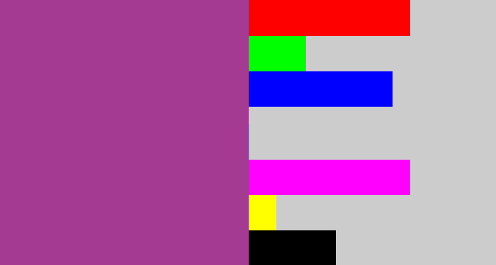 Hex color #a53a93 - ugly purple