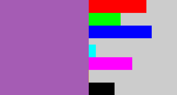 Hex color #a55cb4 - amethyst