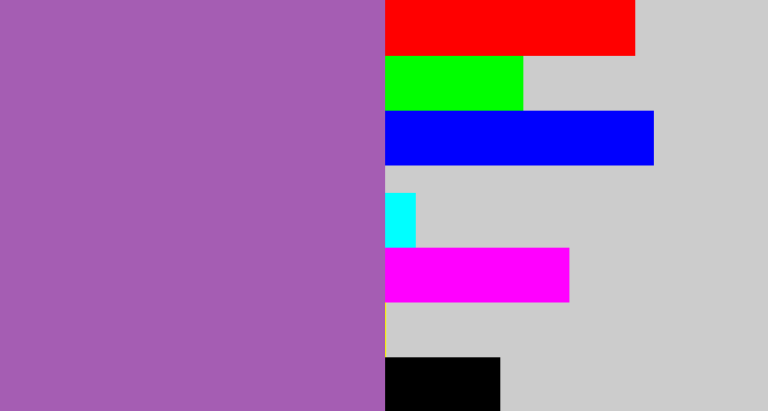 Hex color #a55db3 - amethyst