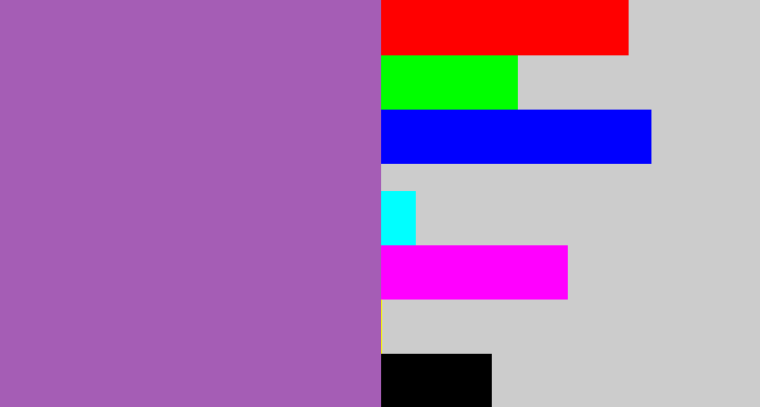 Hex color #a55db5 - amethyst