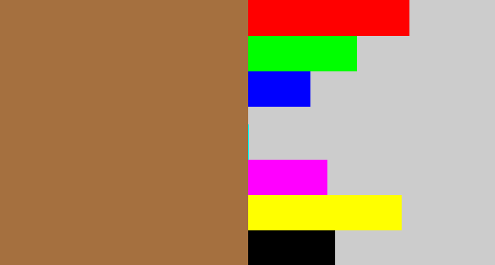 Hex color #a5703f - earth