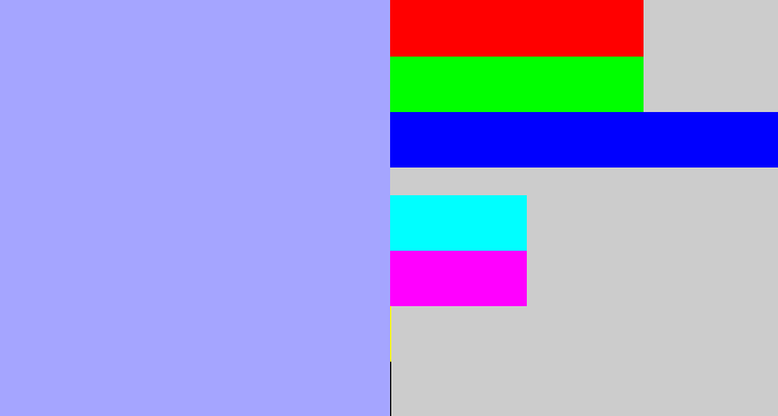 Hex color #a5a5ff - periwinkle blue