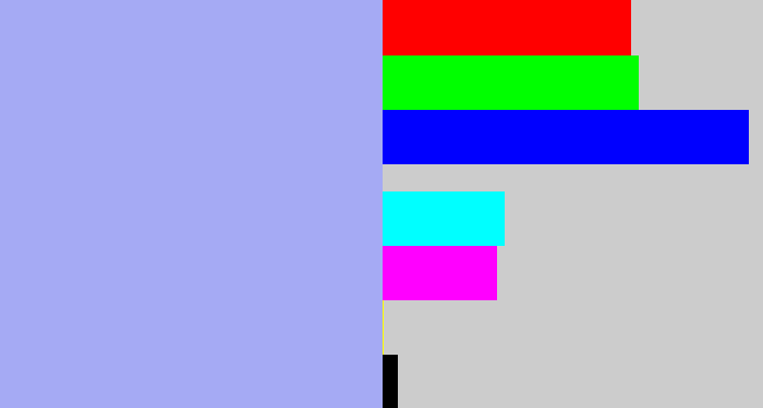 Hex color #a5aaf4 - pastel blue