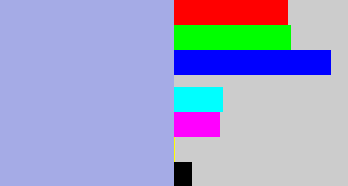Hex color #a5abe6 - light grey blue
