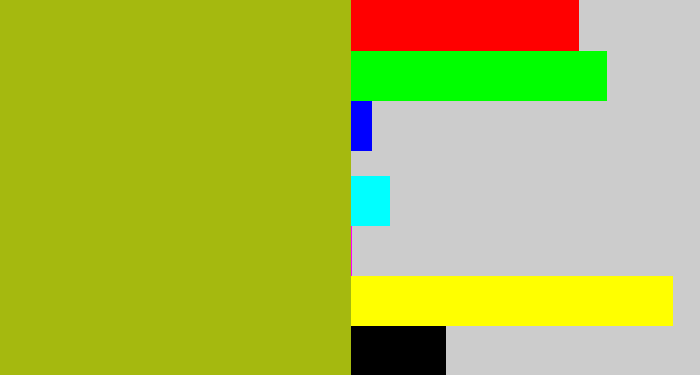 Hex color #a5b90f - snot