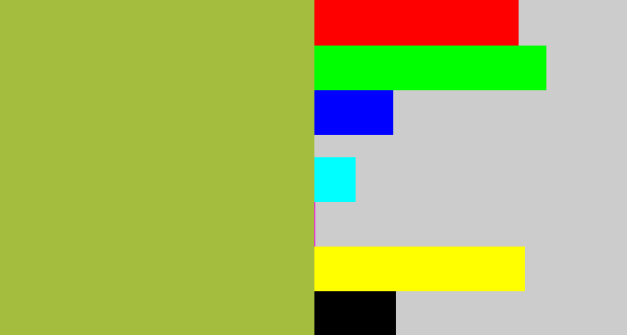 Hex color #a5bd3f - booger