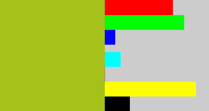 Hex color #a5c11a - pea