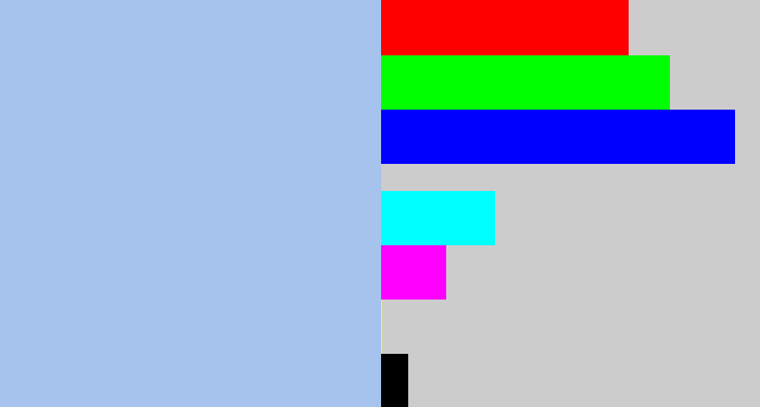 Hex color #a5c3ec - pastel blue