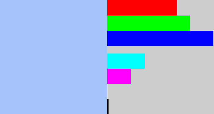Hex color #a5c4fc - pastel blue