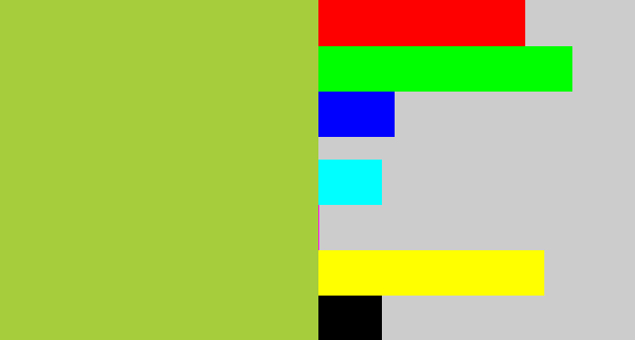 Hex color #a5cd3c - booger