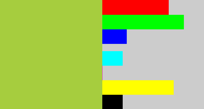 Hex color #a5cd3d - booger