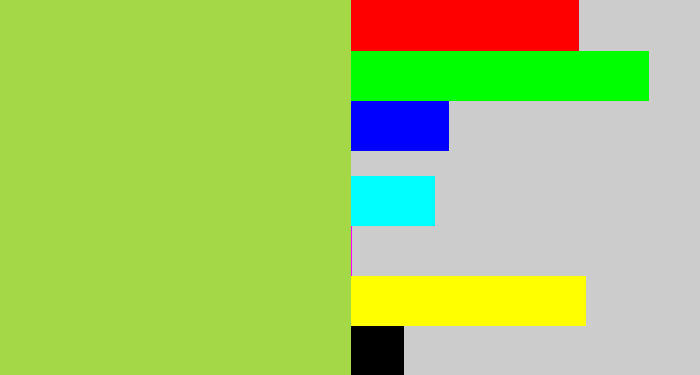 Hex color #a5d847 - kiwi