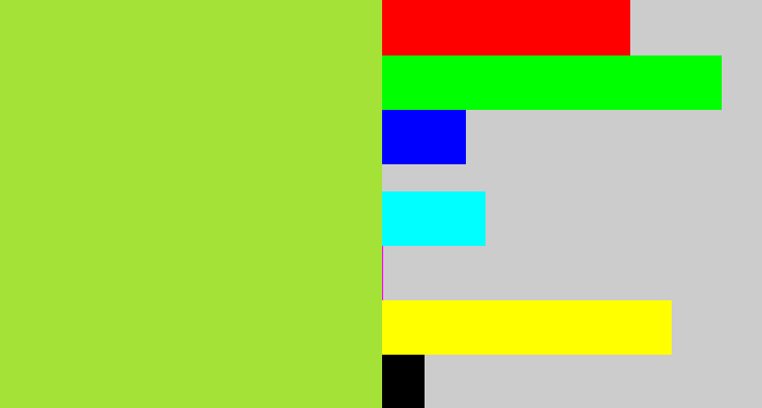 Hex color #a5e237 - kiwi