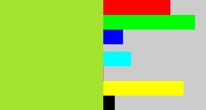 Hex color #a5e331 - kiwi