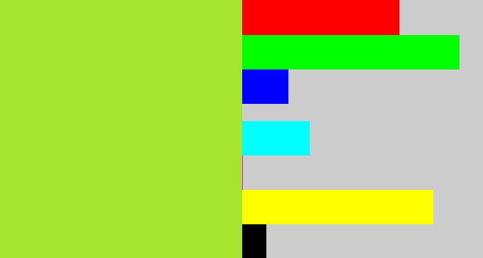 Hex color #a5e530 - kiwi