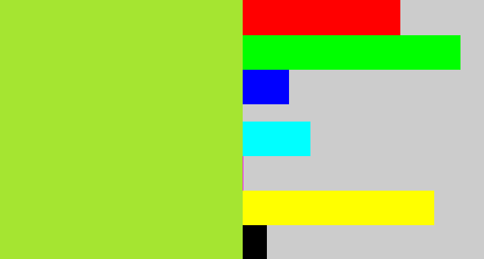 Hex color #a5e531 - kiwi