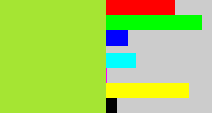 Hex color #a5e533 - kiwi