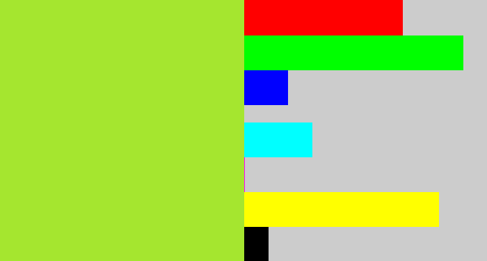 Hex color #a5e62f - kiwi
