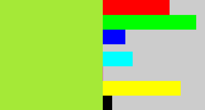 Hex color #a5e937 - kiwi