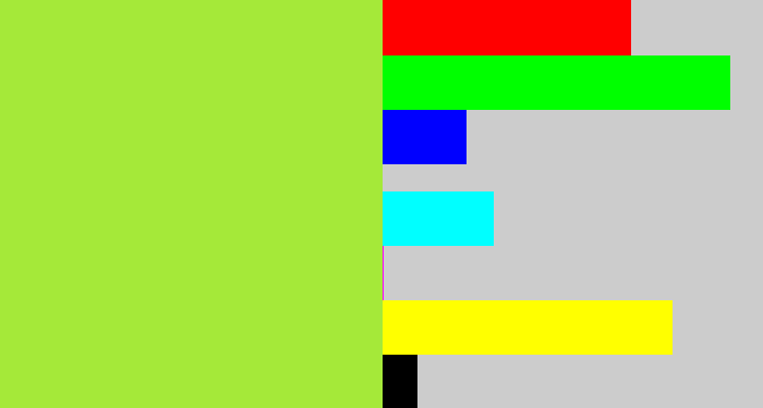 Hex color #a5e939 - kiwi