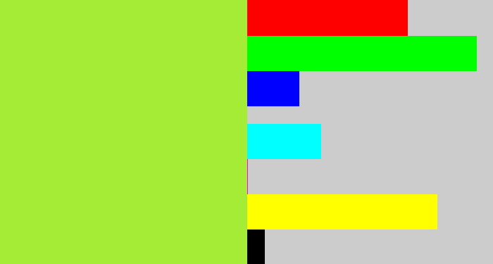 Hex color #a5ec36 - kiwi