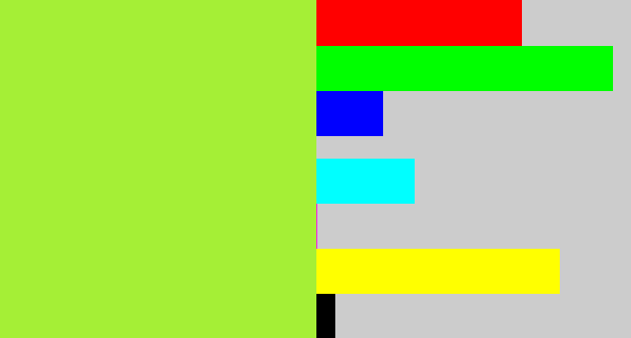Hex color #a5ef36 - kiwi