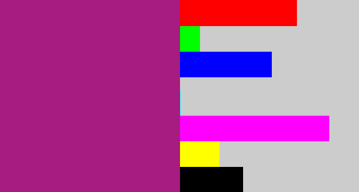 Hex color #a61c81 - warm purple