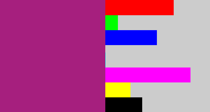 Hex color #a61f7e - warm purple