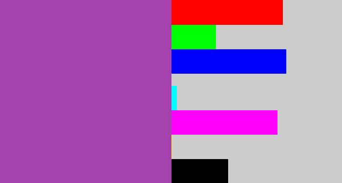Hex color #a642ac - ugly purple