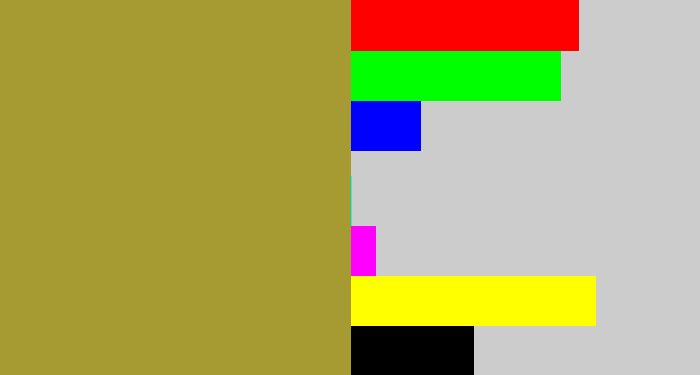 Hex color #a69a32 - booger