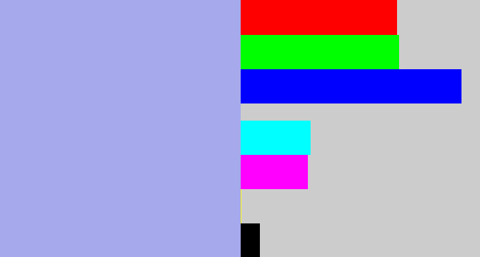Hex color #a6a9eb - pastel blue