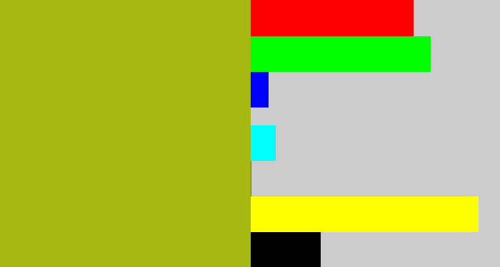 Hex color #a6b811 - snot