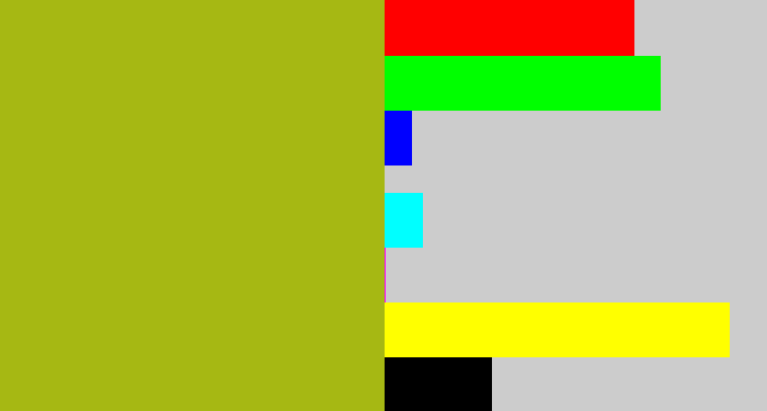 Hex color #a6b813 - snot