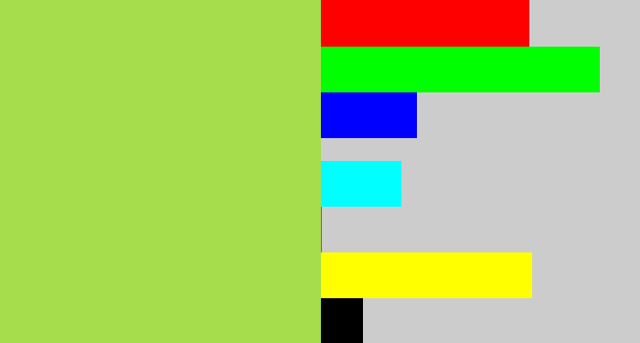 Hex color #a6dd4c - kiwi