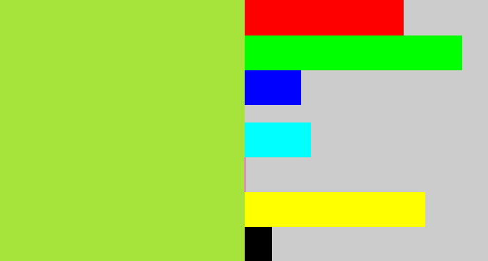 Hex color #a6e33b - kiwi