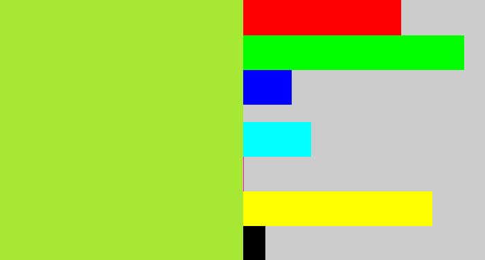 Hex color #a6e833 - kiwi