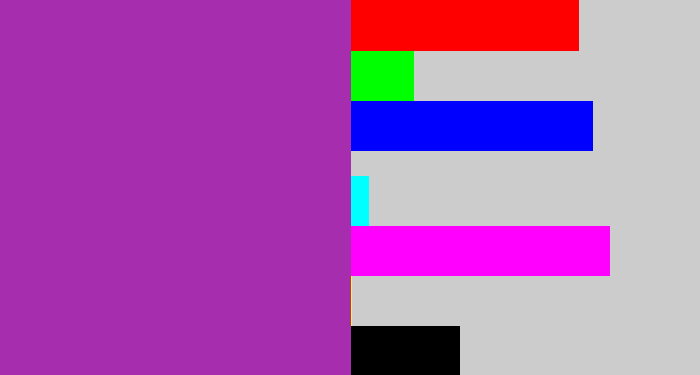 Hex color #a72daf - barney
