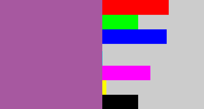 Hex color #a758a0 - ugly purple