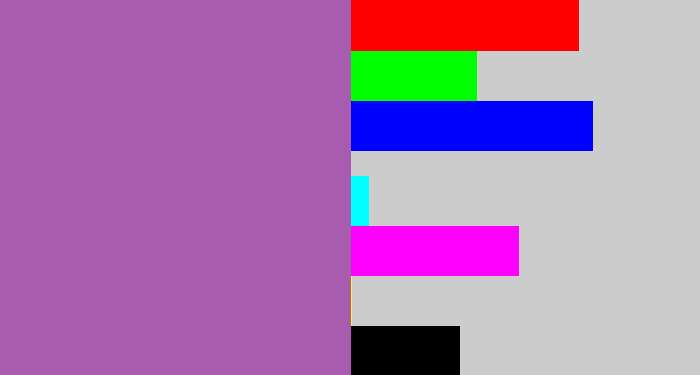 Hex color #a75cb0 - soft purple