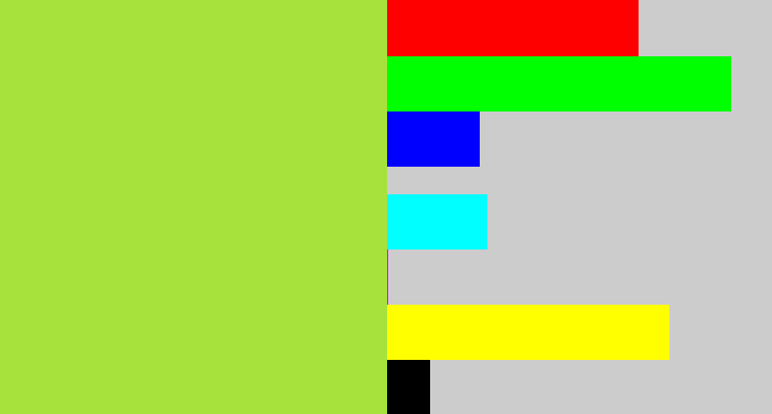 Hex color #a7e23c - kiwi