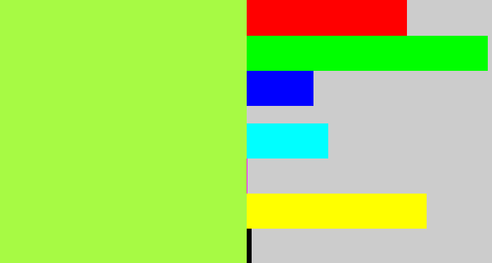 Hex color #a7fa44 - kiwi